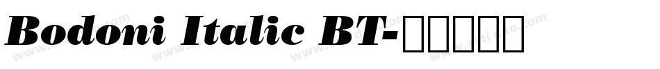 Bodoni Italic BT字体转换